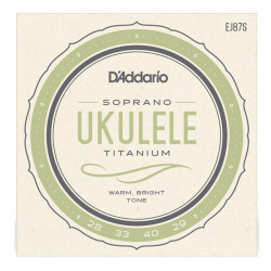 D'ADDARIO EJ87S TITANIUM UKULELE SOPRANO